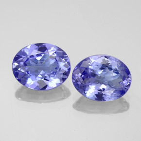 캐럿 천연 바이올렛 블루 탄자나이트 보석, 타원형 컷, 8.9×6.9 mm, VVS-VS