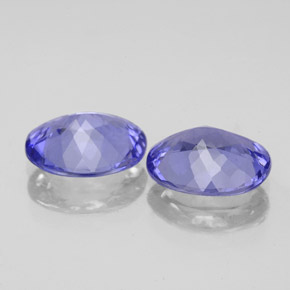 캐럿 천연 바이올렛 블루 탄자나이트 보석, 타원형 컷, 8.9×6.9 mm, VVS-VS