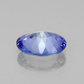 1.51캐럿 천연 바이올렛 블루 탄자나이트, 타원형 컷, 8.9×6.9 mm, VVS