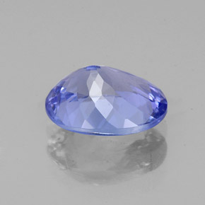 1.92캐럿 천연 바이올렛 블루 탄자나이트, 타원형 컷, 8.9×6.9 mm, VVS-VS