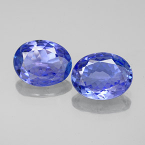 3.17캐럿 천연 바이올렛 블루 탄자나이트 보석, 타원형 컷, 9.1×7 mm, VVS-VS