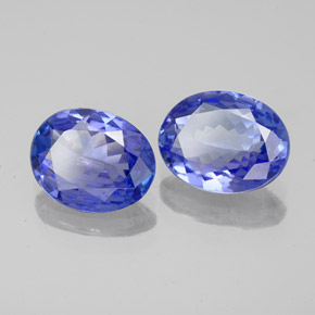 3.17캐럿 천연 바이올렛 블루 탄자나이트 보석, 타원형 컷, 9.1×7 mm, VVS-VS