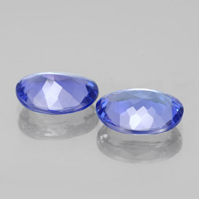 3.17캐럿 천연 바이올렛 블루 탄자나이트 보석, 타원형 컷, 9.1×7 mm, VVS-VS