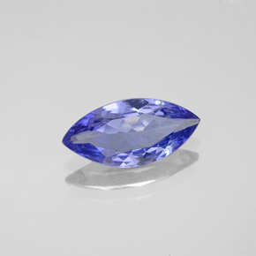 1.33캐럿 천연 바이올렛 블루 탄자나이트, 마퀴즈, 12×5.7 mm, VVS-VS