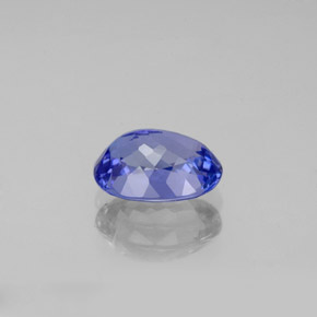 1.61캐럿 천연 바이올렛 블루 탄자나이트, 타원형 컷, 8.4×6.1 mm, IF