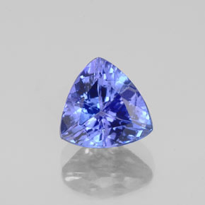 1.24캐럿 천연 바이올렛 블루 탄자나이트, 트릴리언, 7×6.9 mm, VVS