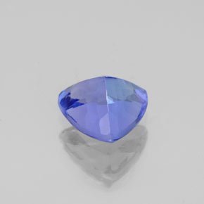 1.24캐럿 천연 바이올렛 블루 탄자나이트, 트릴리언, 7×6.9 mm, VVS