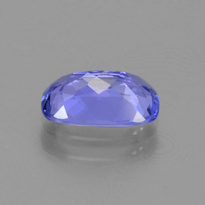 1.17캐럿 천연 강렬한 바이올렛 블루 탄자나이트, 쿠션 컷, 8.5×5.1 mm, VS