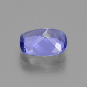 1.50캐럿 천연 강렬한 바이올렛 블루 탄자나이트, 쿠션 컷, 8×6.1 mm, VVS