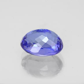 2.64캐럿 천연 바이올렛 블루 탄자나이트, 타원형 컷, 9.1×7 mm, IF