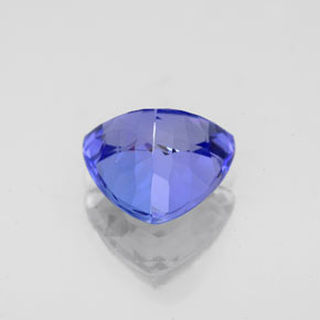 2.45캐럿 천연 바이올렛 블루 탄자나이트, 트릴리언, 8.7×8.6 mm, VVS