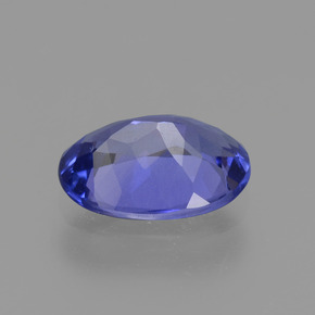 1.26캐럿 천연 바이올렛 블루 탄자나이트, 타원형 컷, 8.4×6 mm, VVS-VS