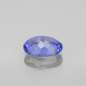1.46캐럿 천연 바이올렛 블루 탄자나이트, 타원형 컷, 8.5×6.6 mm, VVS