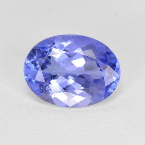 1.46캐럿 천연 바이올렛 블루 탄자나이트, 타원형 컷, 8.4×6.4 mm, SI