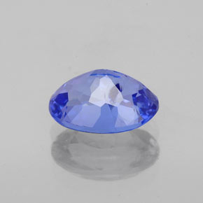 1.66캐럿 천연 바이올렛 블루 탄자나이트, 타원형 컷, 8.5×6.3 mm, SI