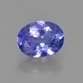 1.32캐럿 천연 바이올렛 블루 탄자나이트, 타원형 컷, 8.3×6.3 mm, VS