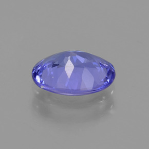 1.32캐럿 천연 바이올렛 블루 탄자나이트, 타원형 컷, 8.3×6.3 mm, VS