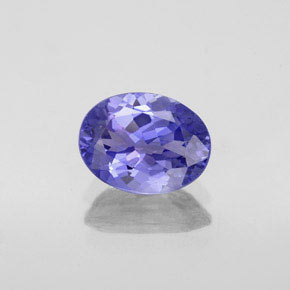 1.43캐럿 천연 바이올렛 블루 탄자나이트, 타원형 컷, 8.3×6.4 mm, VVS