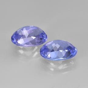 3.32캐럿 천연 강렬한 바이올렛 블루 탄자나이트 보석, 타원형 컷, 8.6×6.4 mm, VVS