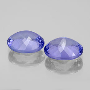 캐럿 천연 바이올렛 블루 탄자나이트 보석, 타원형 컷, 8.8×7 mm, VVS-VS