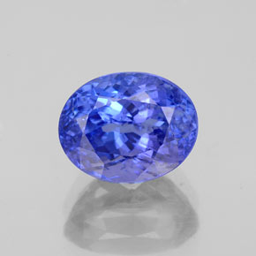 2.62캐럿 천연 바이올렛 블루 탄자나이트, 타원형 컷, 8.9×7 mm, SI