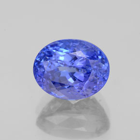 2.62캐럿 천연 바이올렛 블루 탄자나이트, 타원형 컷, 8.9×7 mm, SI