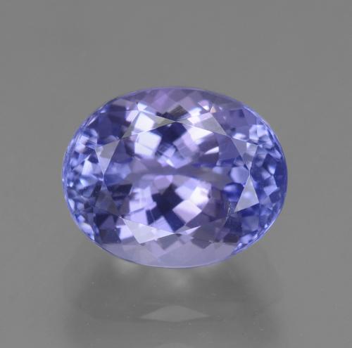 2.50캐럿 천연 강렬한 바이올렛 블루 탄자나이트, 타원형 컷, 8.6×7 mm, VS-SI