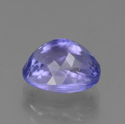 2.50캐럿 천연 강렬한 바이올렛 블루 탄자나이트, 타원형 컷, 8.6×7 mm, VS-SI