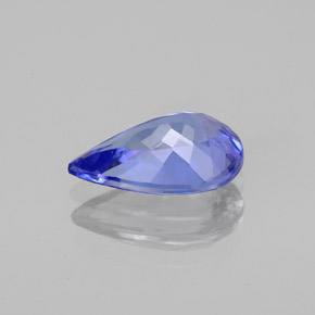 1.74캐럿 천연 바이올렛 블루 탄자나이트, 배 모양, 10.2×6.7 mm, VVS