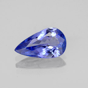 1.49캐럿 천연 바이올렛 블루 탄자나이트, 배 모양, 11×6.4 mm, VVS