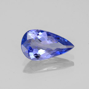1.49캐럿 천연 바이올렛 블루 탄자나이트, 배 모양, 11×6.4 mm, VVS