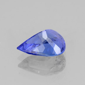 1.73캐럿 천연 바이올렛 블루 탄자나이트, 배 모양, 9.2×7 mm, VVS
