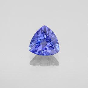 0.95캐럿 천연 바이올렛 블루 탄자나이트, 트릴리언, 6.5×6.5 mm, VVS