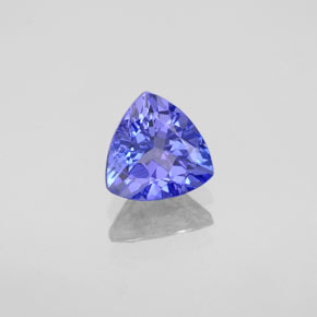 0.95캐럿 천연 바이올렛 블루 탄자나이트, 트릴리언, 6.5×6.5 mm, VVS