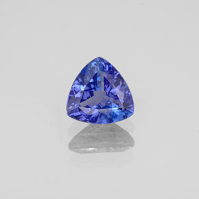 0.84캐럿 천연 바이올렛 블루 탄자나이트, 트릴리언, 6.2×6.1 mm, VS-SI