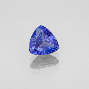 0.84캐럿 천연 바이올렛 블루 탄자나이트, 트릴리언, 6.2×6.1 mm, VS-SI