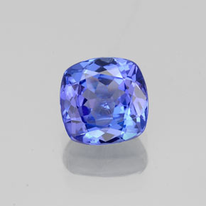1.00캐럿 천연 바이올렛 블루 탄자나이트, 쿠션 컷, 6.1×6 mm, VVS