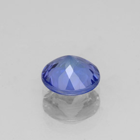 1.16캐럿 천연 바이올렛 블루 탄자나이트, 라운드 컷, 6.65 mm, VS