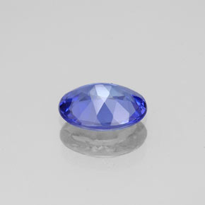 1.12캐럿 천연 바이올렛 블루 탄자나이트, 타원형 컷, 8.1×6 mm, VVS
