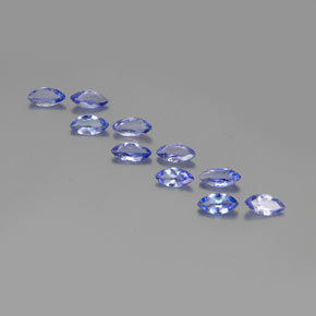 3.37캐럿 천연 라이트 블루 탄자나이트 보석, 마퀴즈, 7×3.6 mm, VS-SI