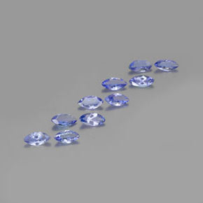 3.01캐럿 천연 인텐스 블루 탄자나이트 보석, 마퀴즈, 7×3.4 mm, VS-SI