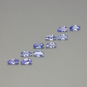 2.65캐럿 천연 일렉트릭 퍼플 블루 탄자나이트 보석, 마퀴즈, 6.7×3.3 mm, VS-SI