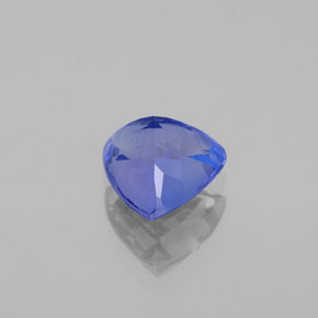 1.33캐럿 천연 바이올렛 블루 탄자나이트, 트릴리언, 7.1×7 mm, VS