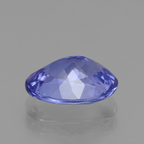 1.89캐럿 천연 강렬한 바이올렛 블루 탄자나이트, 타원형 컷, 9×6.8 mm, VVS-VS