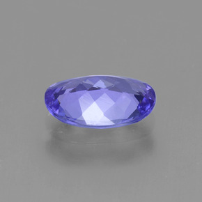 1.42캐럿 천연 밝은 보라색 탄자나이트, 타원형 컷, 8.9×6.7 mm, VVS