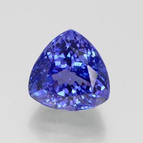 7.47캐럿 천연 딥 블루 탄자나이트, 트릴리언, 11.3×11.3 mm, IF