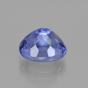 3.48캐럿 천연 미디엄 네이비 블루 탄자나이트, 타원형 컷, 9.6×8.1 mm, VVS