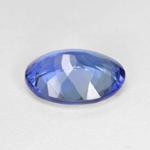 3.96캐럿 천연 파스텔 블루 탄자나이트, 타원형 컷, 11.7×8.8 mm, VS-SI