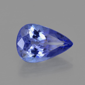 3.07캐럿 천연 바이올렛 블루 탄자나이트, 배 모양, 12×8.1 mm, VVS