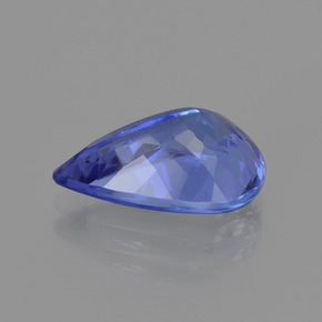 3.07캐럿 천연 바이올렛 블루 탄자나이트, 배 모양, 12×8.1 mm, VVS